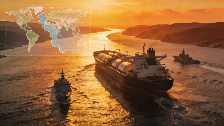 International petroleum shipping route